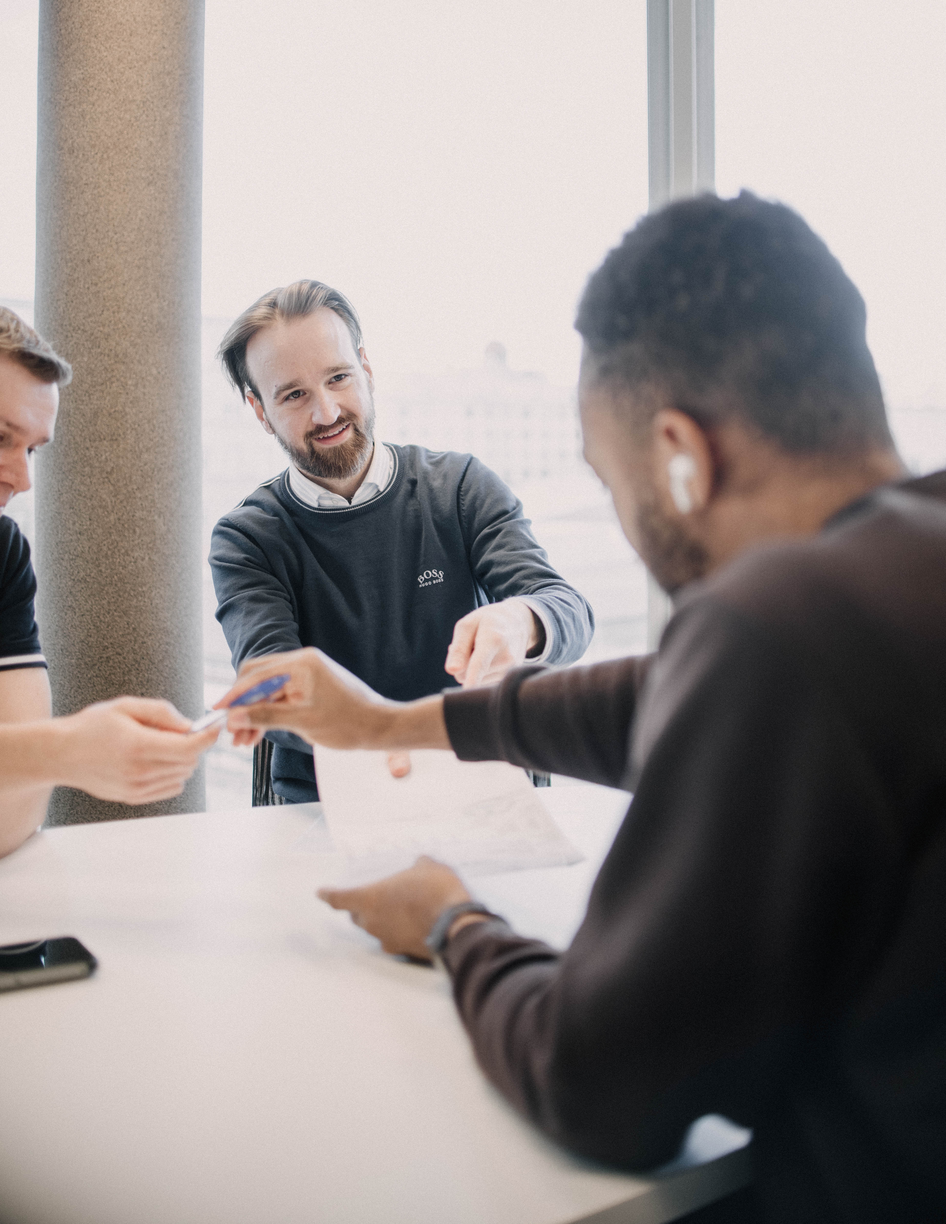 Besprechung mit Kunden