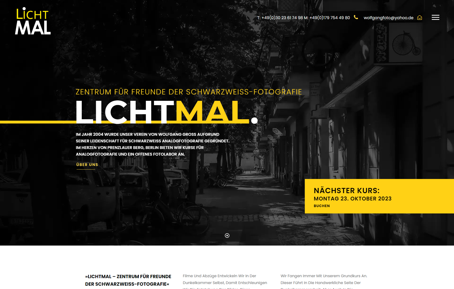 Website von FRB. Digital im Laptop